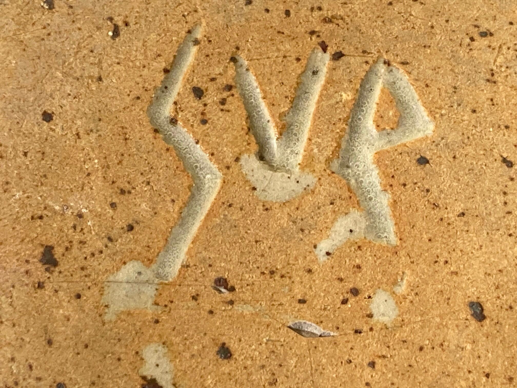 Vase pensu , enamelled ceramic, marking to be identified n°3 bis vintage