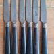 Set de 6 couteaux en bakélite et acier forgé