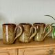 3 pyrite stoneware mugs