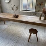 XL farmhouse table in beech and pine 3m
