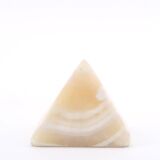 Alabaster pyramid paperweight, 1970s
