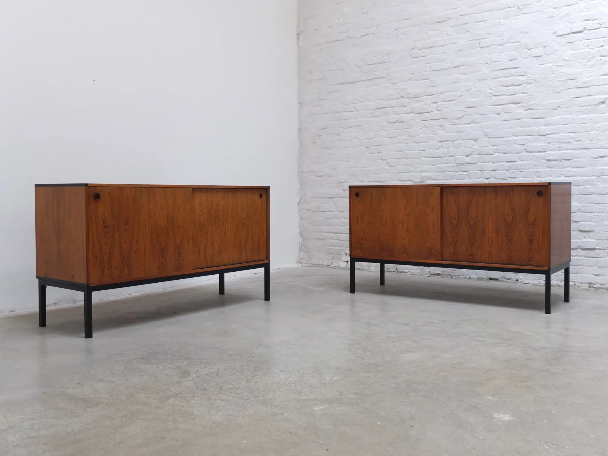 Pair of sideboards by Hans Hove & Palle Petersen for Christian Linneberg, 1960s