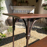 Handcrafted wrought iron console table