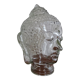 Old molded glass head - vintage blown glass - Object of curiosity