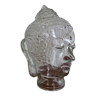 Old molded glass head - vintage blown glass - Object of curiosity