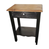 Vintage side table, black painted