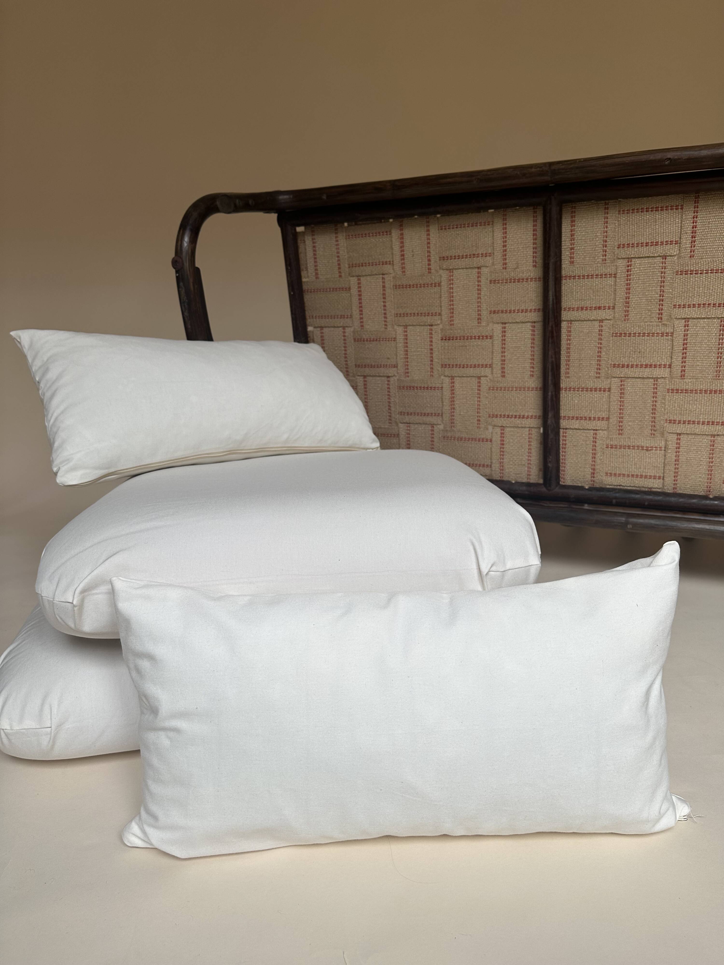 Two-seater rattan bench