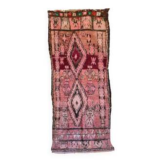 Boujad. tapis marocain vintage, 150 x 371 cm