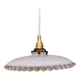Vintage lamp lamp in white opaline
