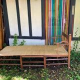 Chaise longue paille