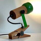 Spot adjustable wall light on clamp 70s
