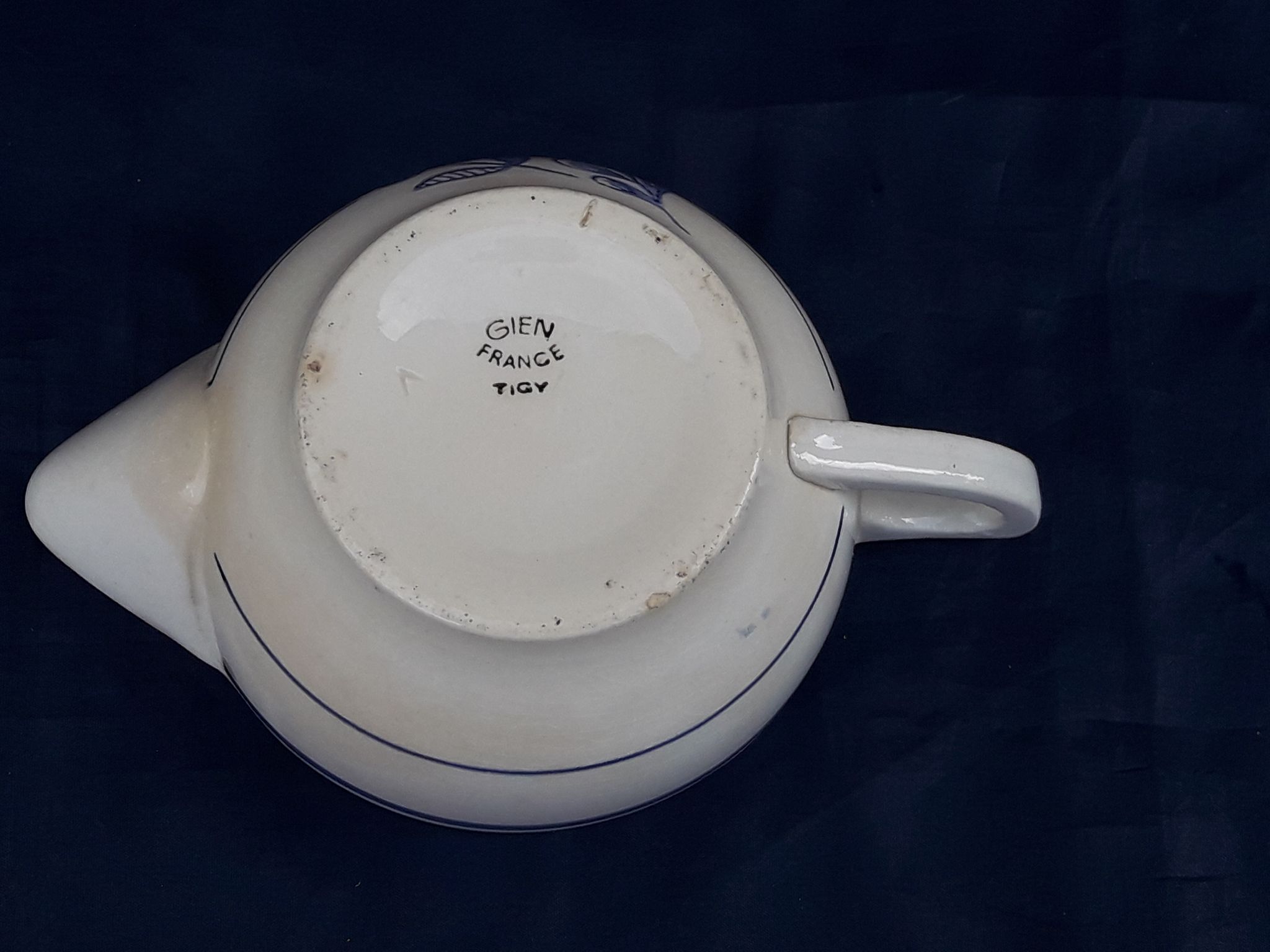 Saucière en faïence de Gien  modèle Tigy