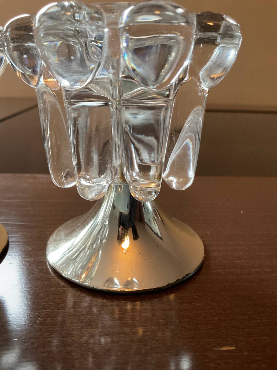 Pair of vintage 70s candlesticks