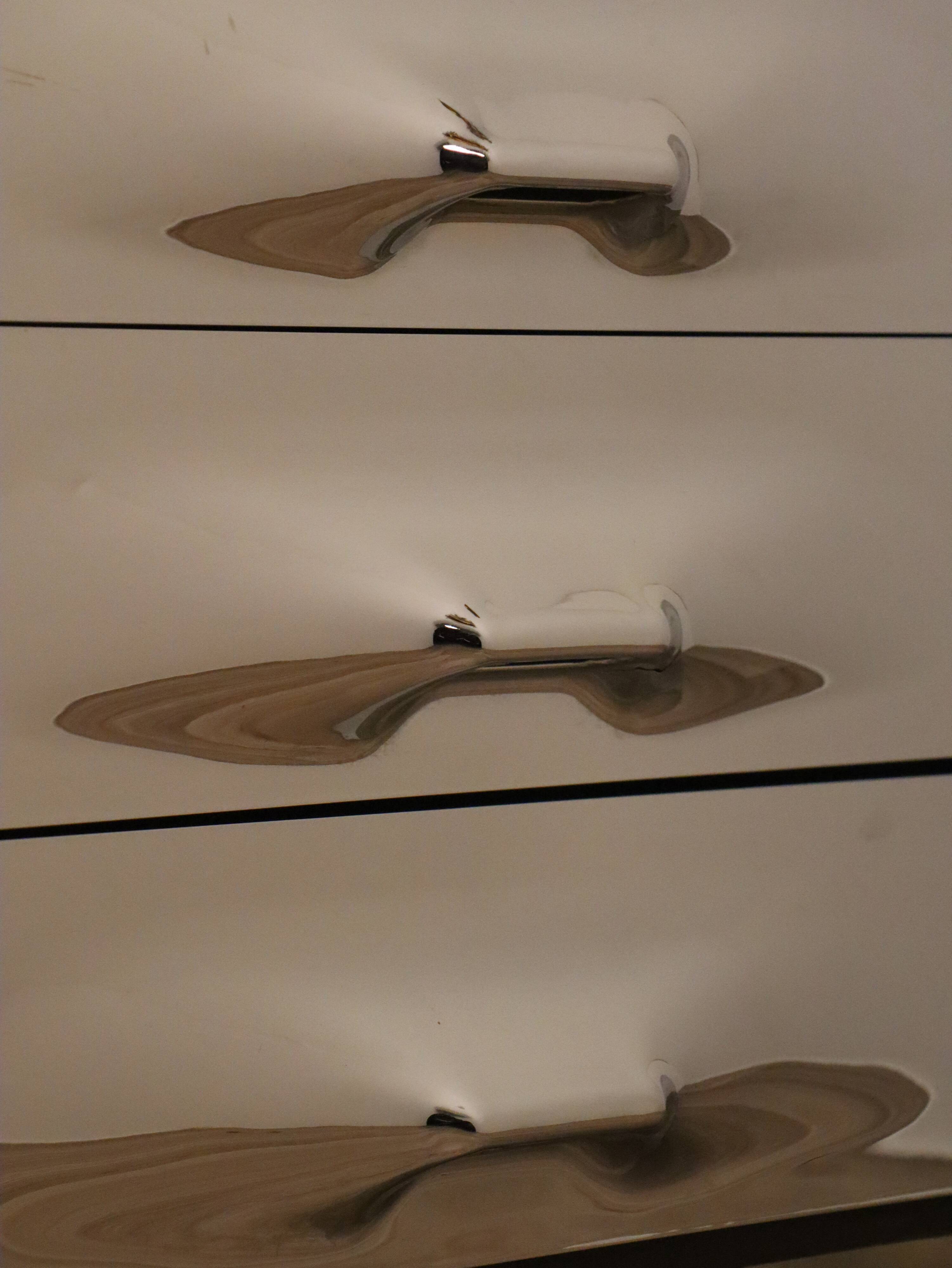 Raymond Loewy's vintage bedside table for Doubinsky Frères, 1970