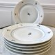 Lot de 6 assiettes plates tchèques made in france modèle déposé années 50-60