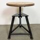 Black Industrial Workshop Swivel Stool, 1960s