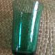 Series of 7 green glasses