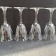4 Cut Crystal Wine Glasses