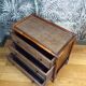 Vintage 3-drawer rattan chest of drawers