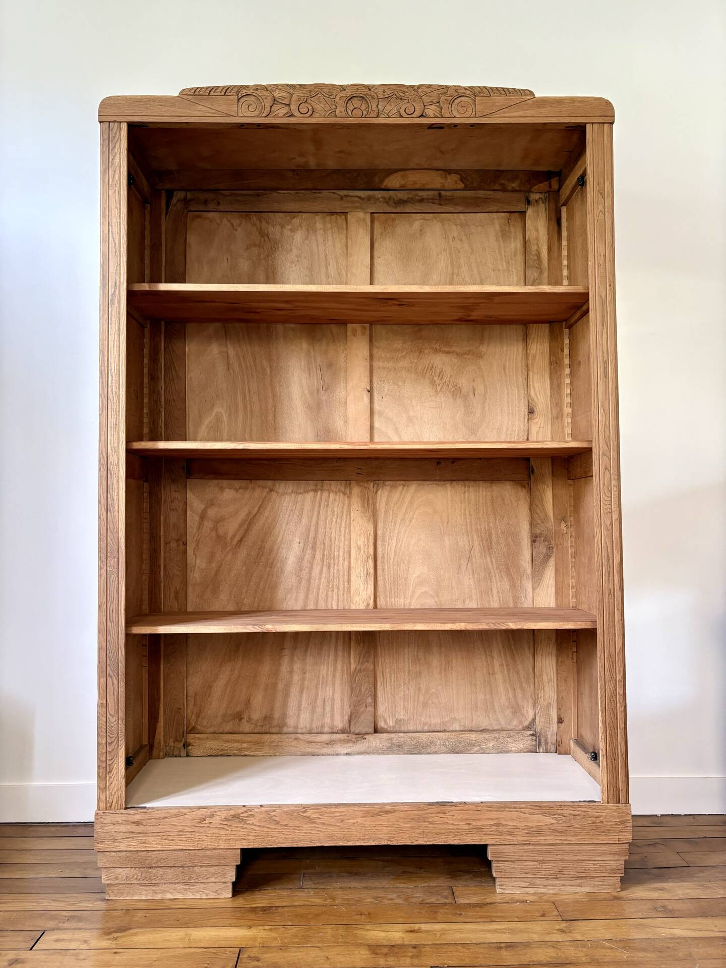 Art Deco library in solid oak