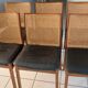 Suite of 6 vintage Scandinavian teak chairs 1970
