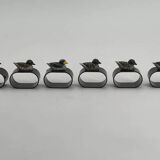 Set of 6 vintage napkin rings