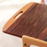Scandinavian 'Thea' side table in rosewood and laminate, Yngve Ekström