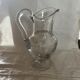 Crystal water jug by Saint-Louis signed – antique engraved service