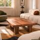 Exotic wood coffee table - model cent-six - timeless design