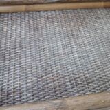 Wood and rattan tray