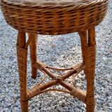 Vintage rattan stool