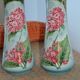 2 flowered vases St Amand early 20th century