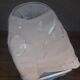 Wicker and painted wood baby cradle
