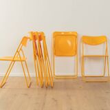 6x chaises pliantes Ted par Niels Gammelgaard