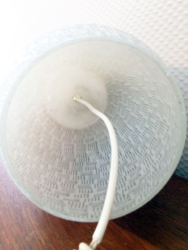 Opaline hanging white vintage, 1960