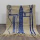 Authentic traditional Azilal Moroccan rug from the Atlas, size 150/250 cm.