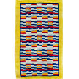 Mat with geometric design, hand tufted 1970s