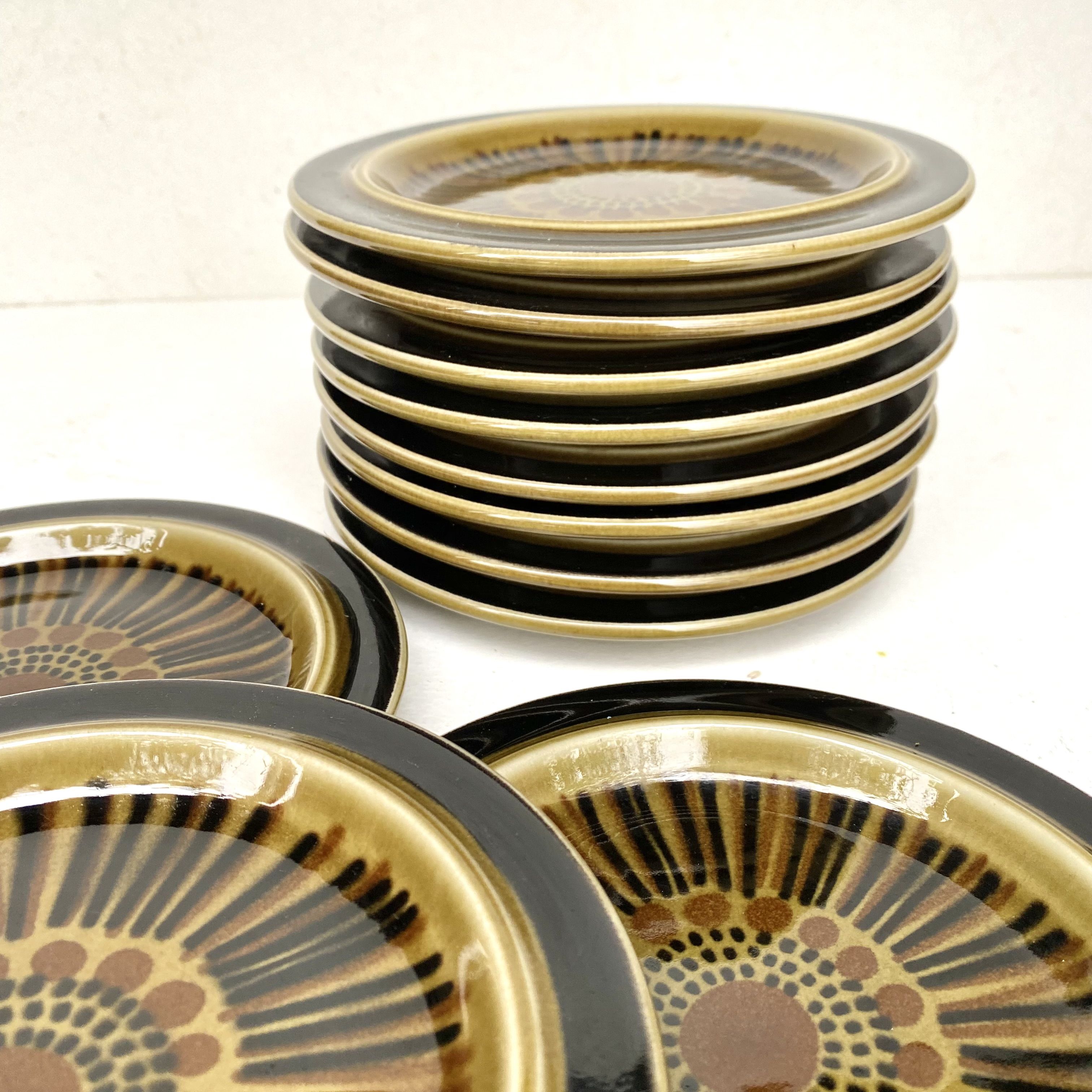 12 dessert plates in vintage ceramic Kosmos Arabia
