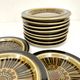 12 dessert plates in vintage ceramic Kosmos Arabia