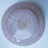 Hanging in opaline rose of the Cristallerie de Clichy