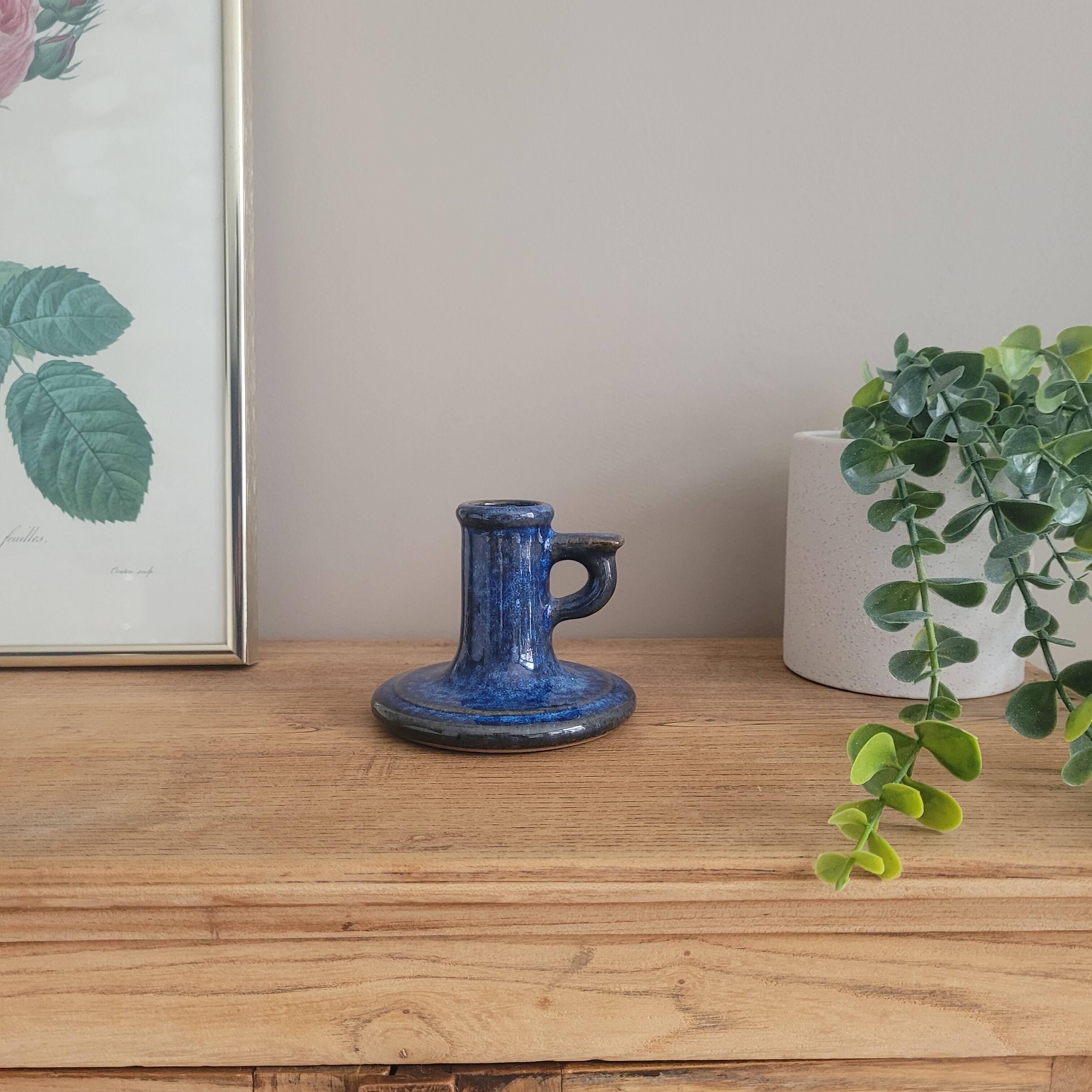 La Redoute x Selency ceramic candle holder 10 blue