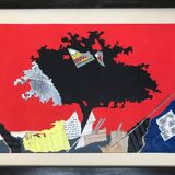 Collage and ink by martine rosset, 1949-2011