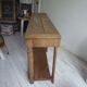 Old solid oak console waxed finish