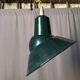 Lampe atelier industriel vert-blanc