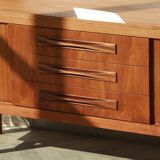 Scandinavian sideboard - long handles - 60s