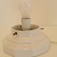 White Art Deco table lamp