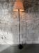 1960s floor lamp in brass and black lacquered steel