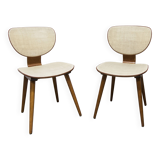 Pair of Baumann chairs No. 831 G1 "design Max Bill" 1960