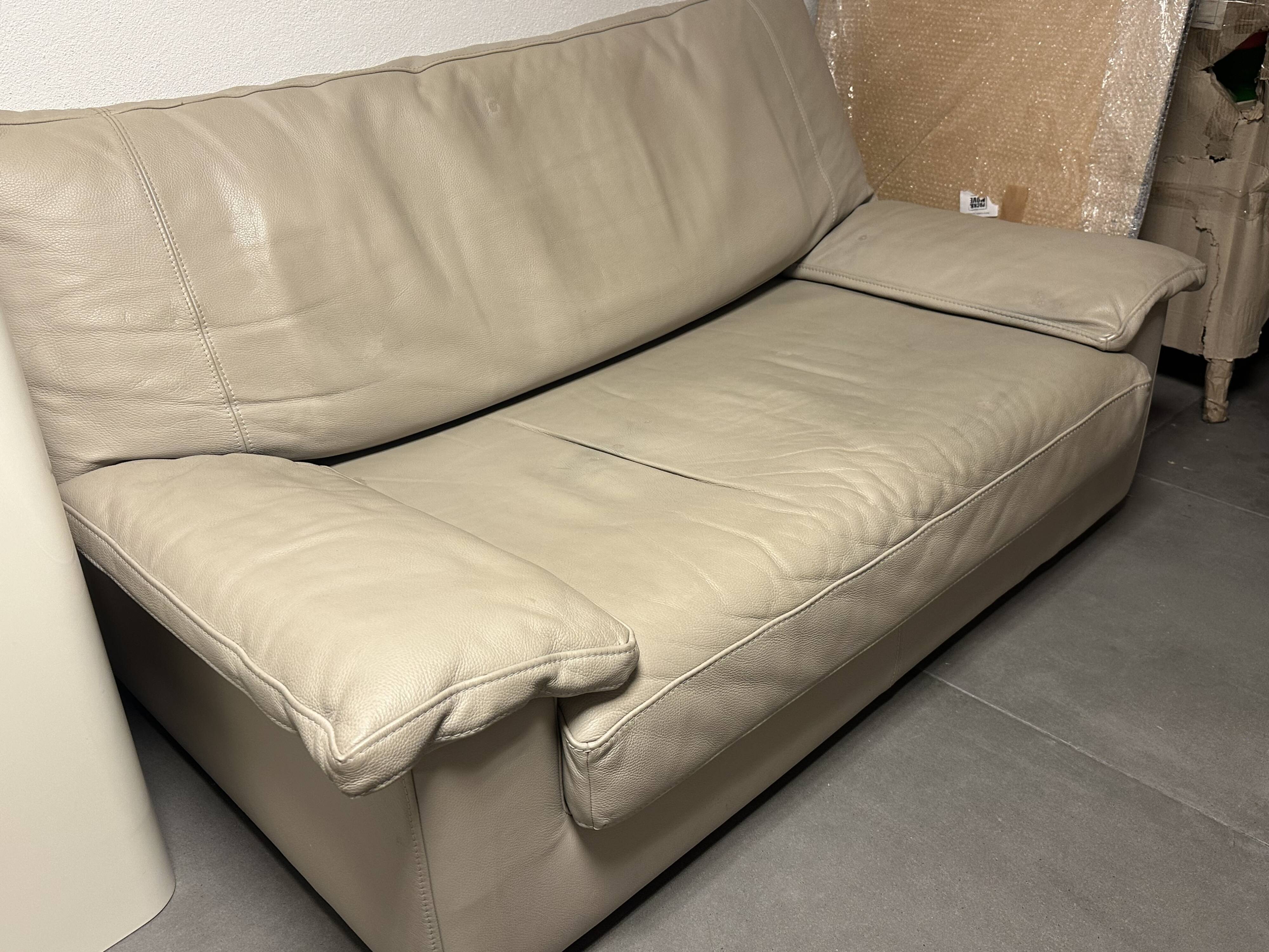 2-seater leather sofa by STEINER