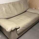 2-seater leather sofa by STEINER